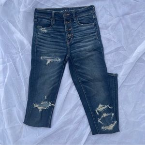 American Eagle Dark Wash high rise jeggings